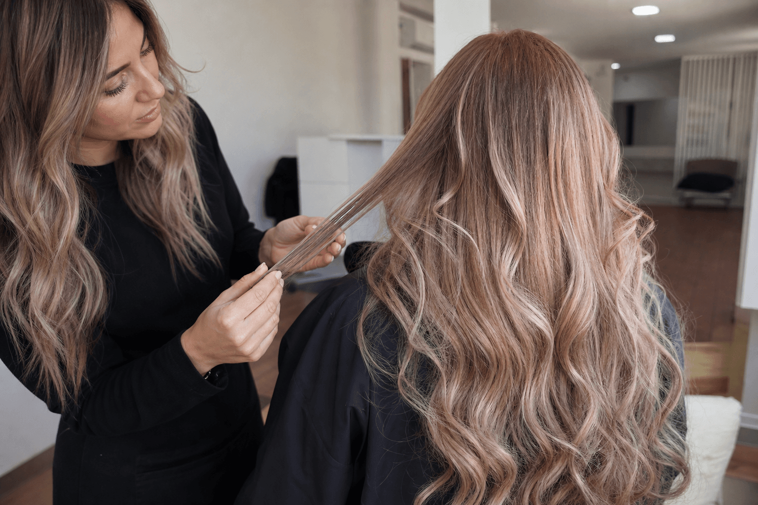 Teste de mechas em mecha de prova